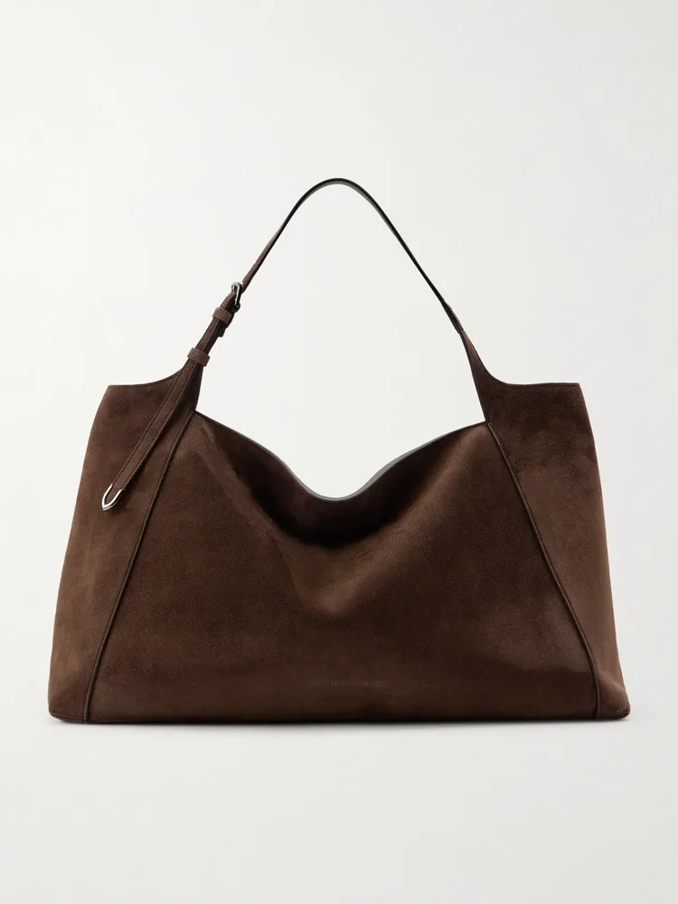 Suede tote