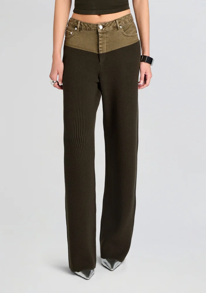 Chani Knit Denim Pant