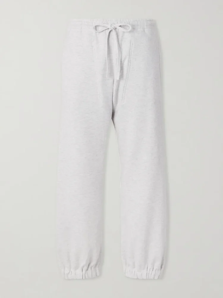 Straight-Leg Cotton-Jersey Sweatpants