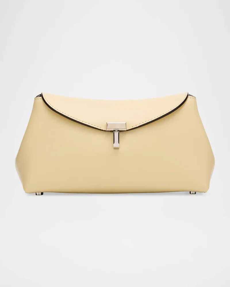 Mini T-Lock Leather Clutch Bag