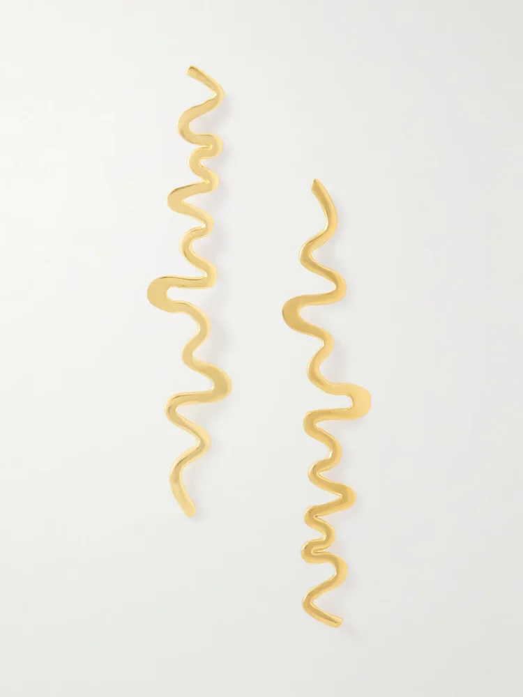 Shore gold-plated earrings