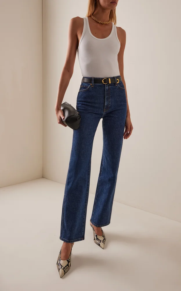 Danielle Stretch High-Rise Stovepipe Jeans