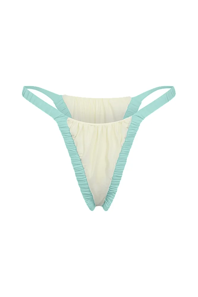 Ada / Ivory Apricot Aruba Blue