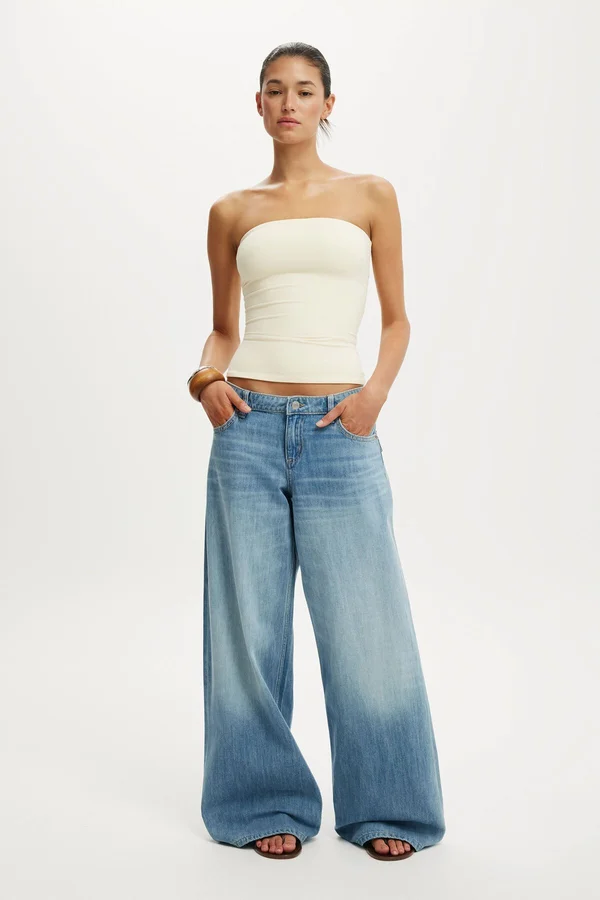 Dandy Mid Wash Denim Flare Jeans