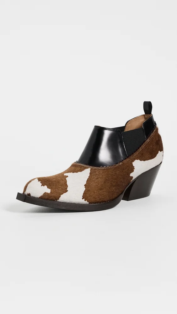 Cow Print Boots