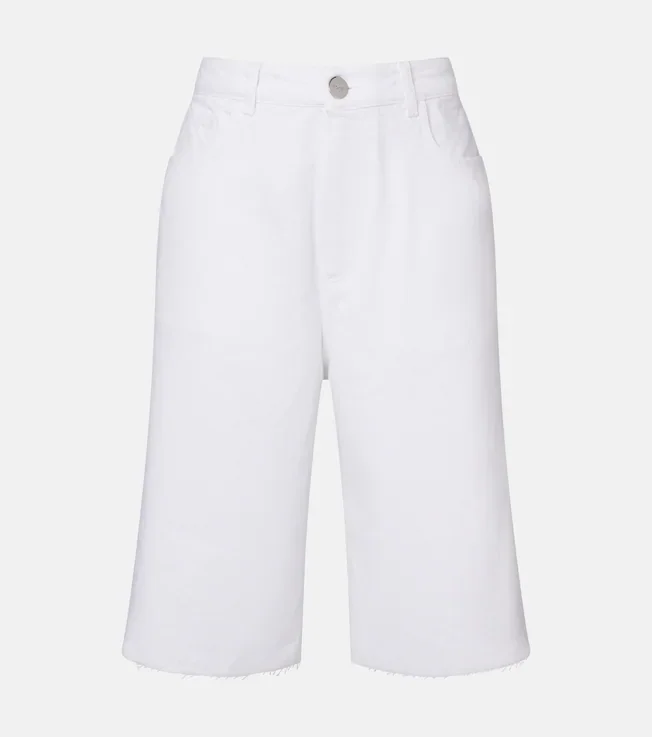 Cotton capri jeans