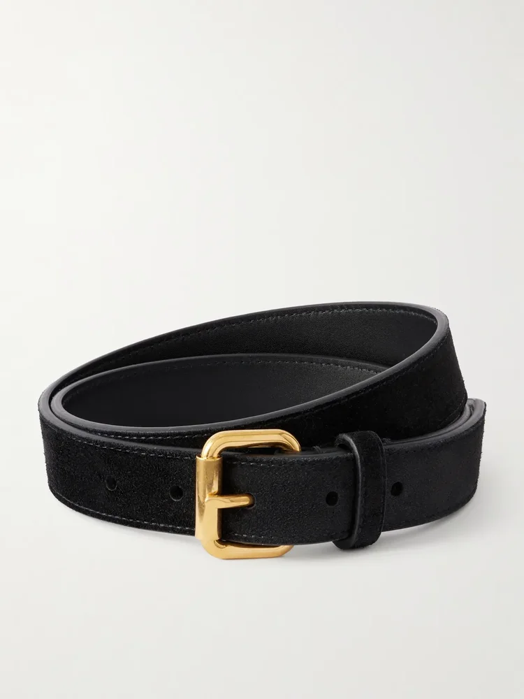 Geo suede belt