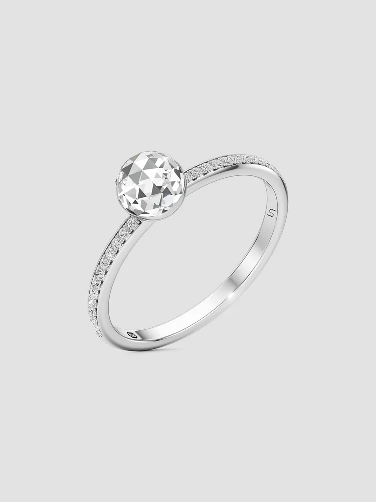 Bubble 18K White Gold & 1.39 TCW Lab-Grown Diamond Ring