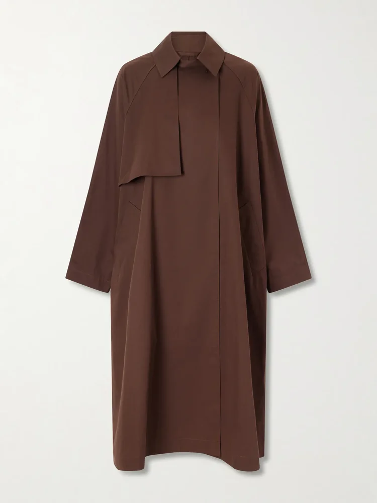 Delta cotton-twill trench coat