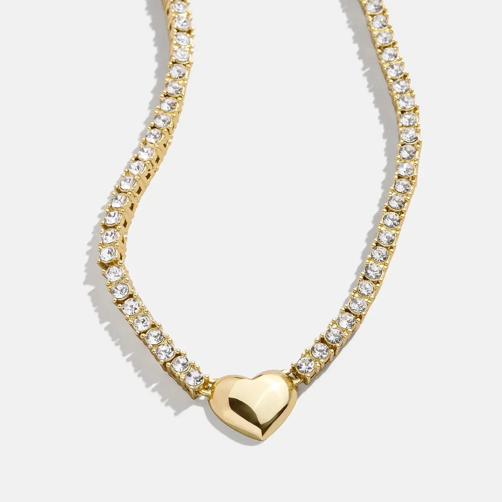 BaubleBar Heart Tennis Necklace - Heart