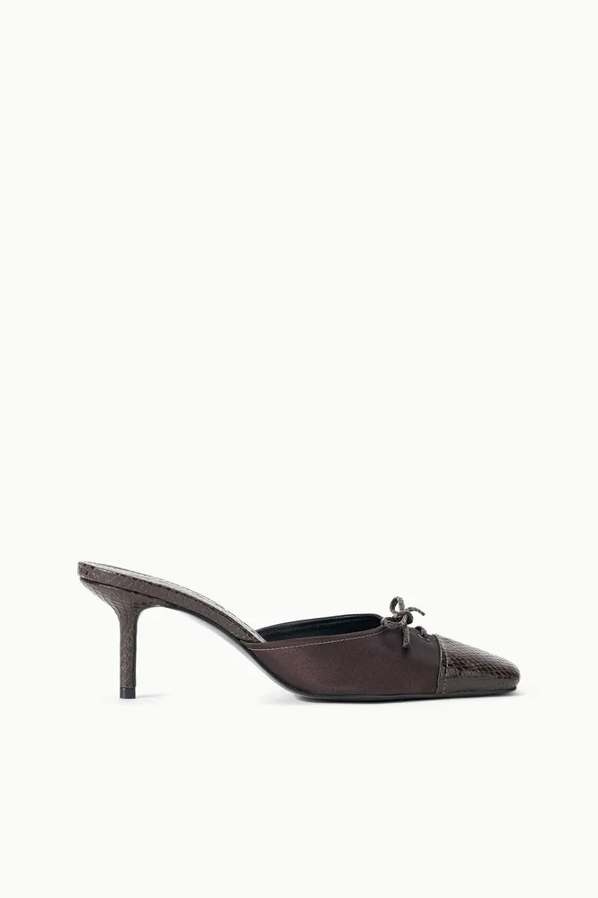 FAYE MULE | ESPRESSO SNAKE