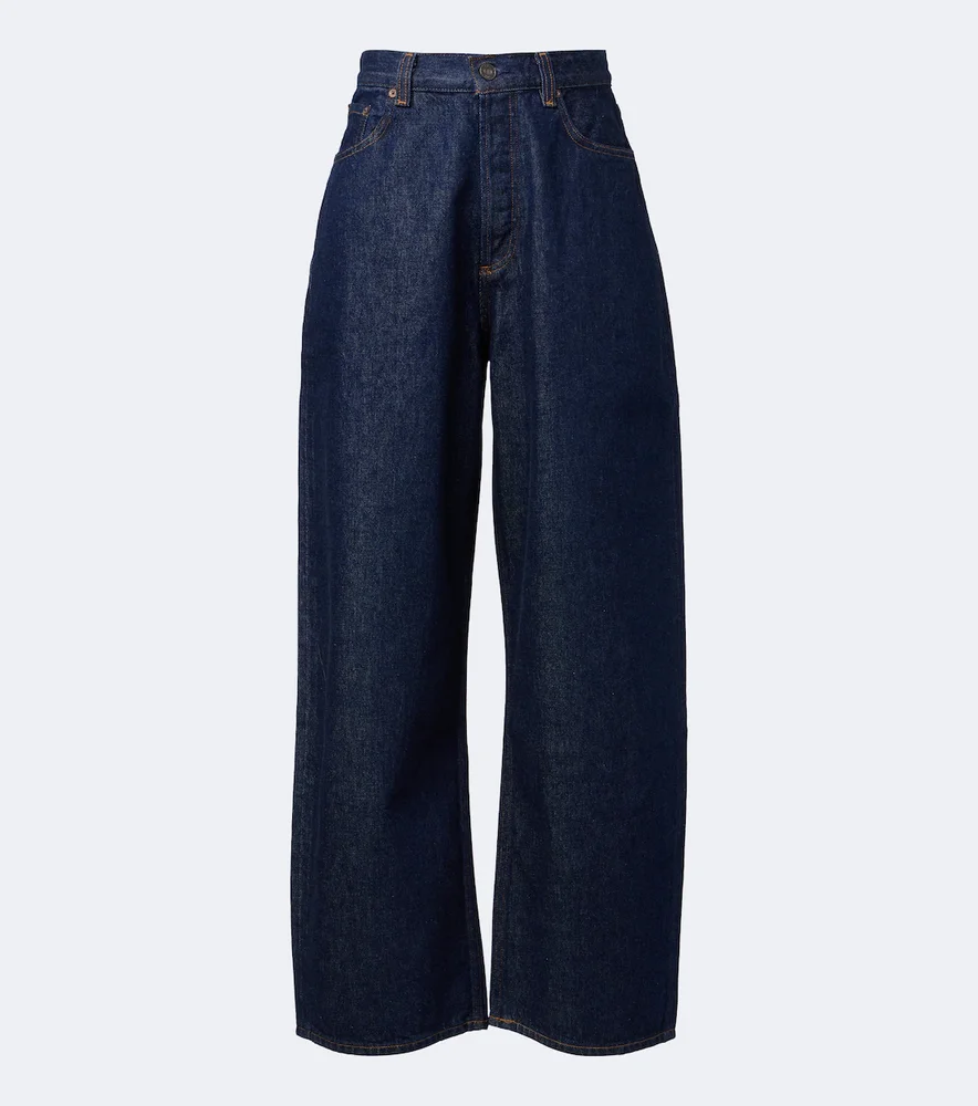 Rounded Baggy wide-leg jeans
