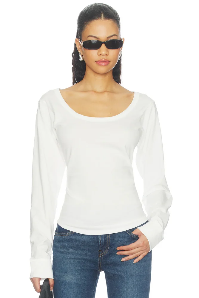 Smythe Longsleeve Scoopneck Top