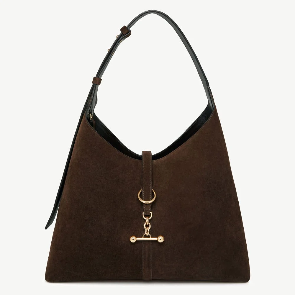 Strathberry Kite Hobo Maxi - Chocolate Suede