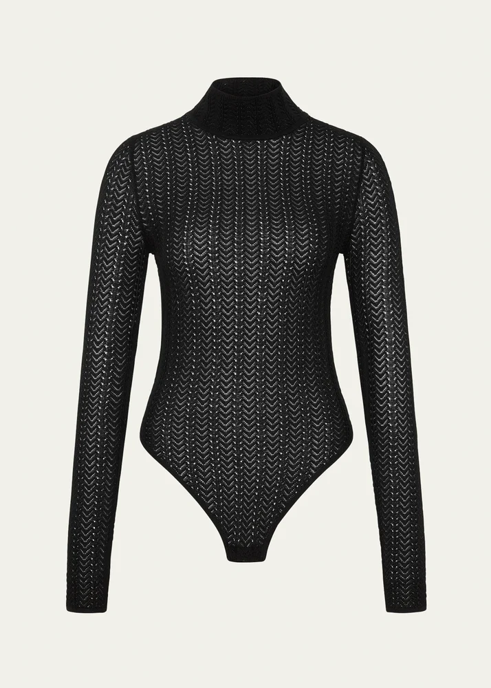 Textured Knit Bodysuit
