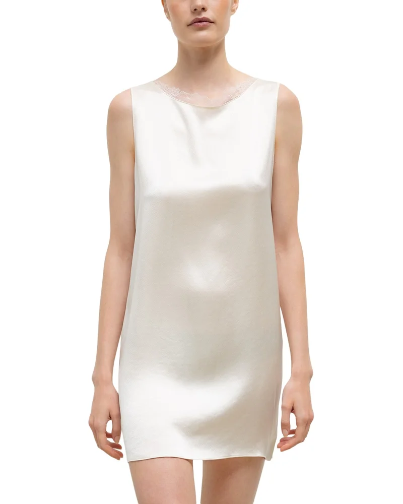 Barb Lace Trim Sleeveless Dress