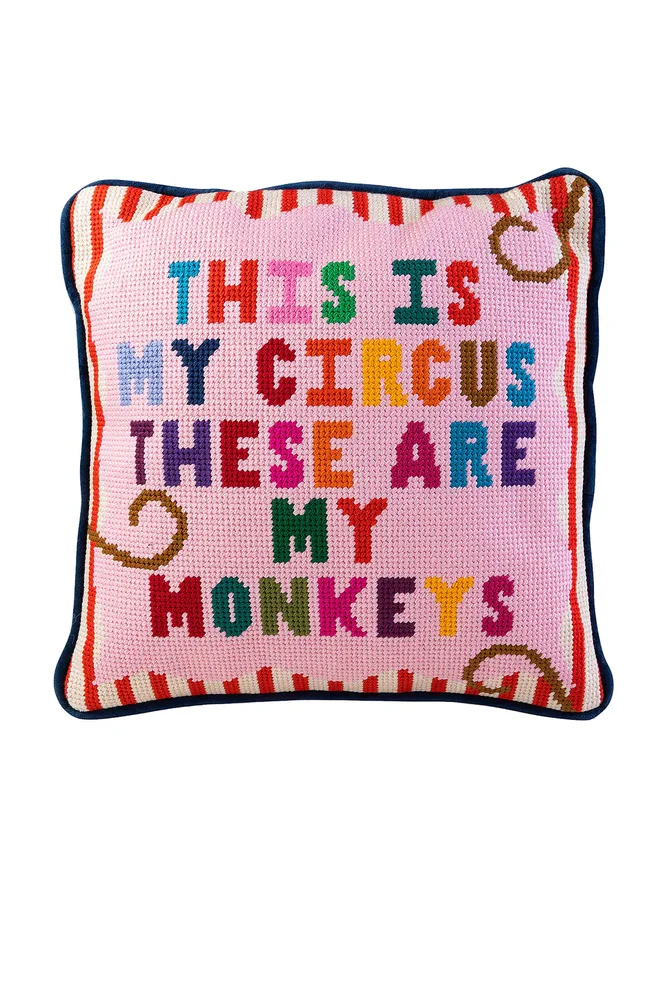My Circus Needlepoint Pillow
