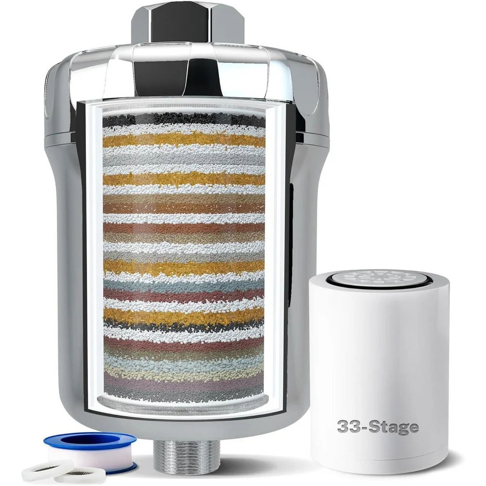 33-Stage High Output Shower Filter, Universal Shower Head Filter