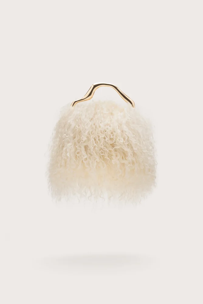 SOLENE MINI BAG - NATURAL SHEARLING
