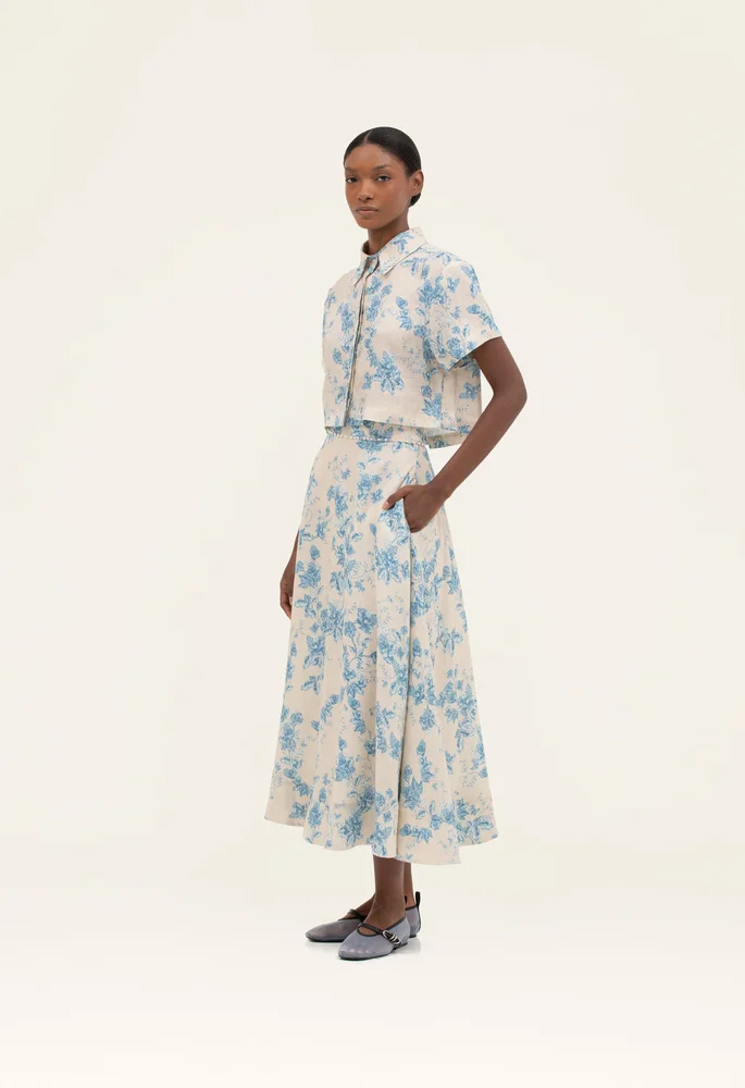 Bergamota Bougainvillea Maxi Skirt
