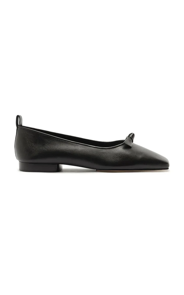 Slim Clarita Street Leather Flats