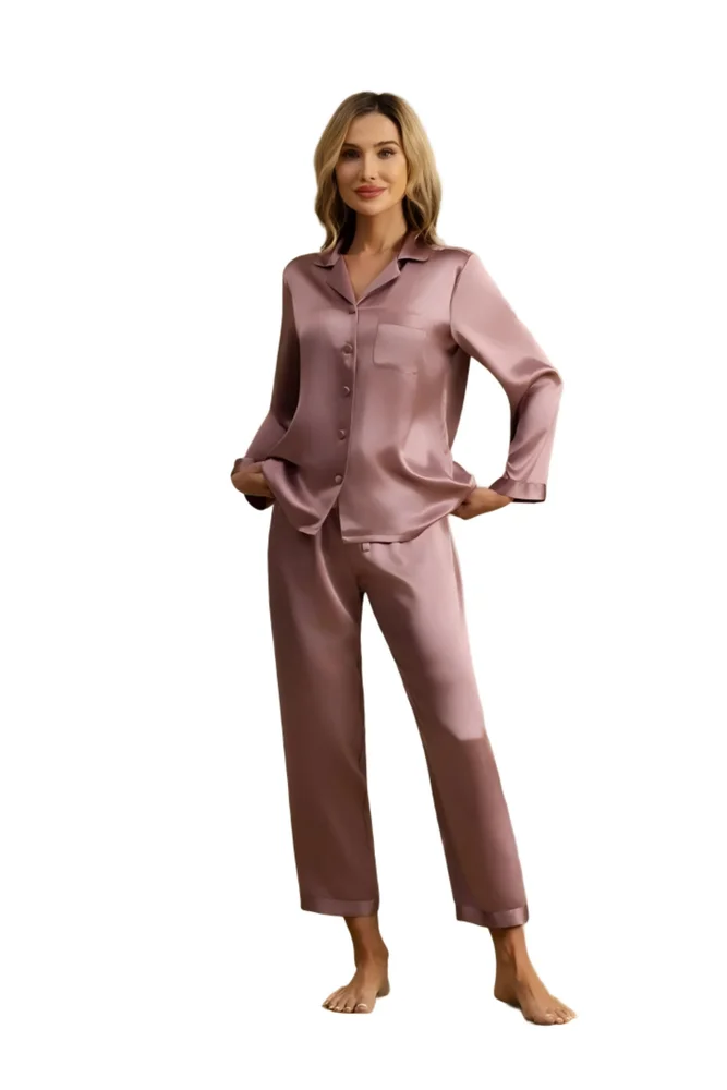Pure Silk Long Sleeve Pajamas