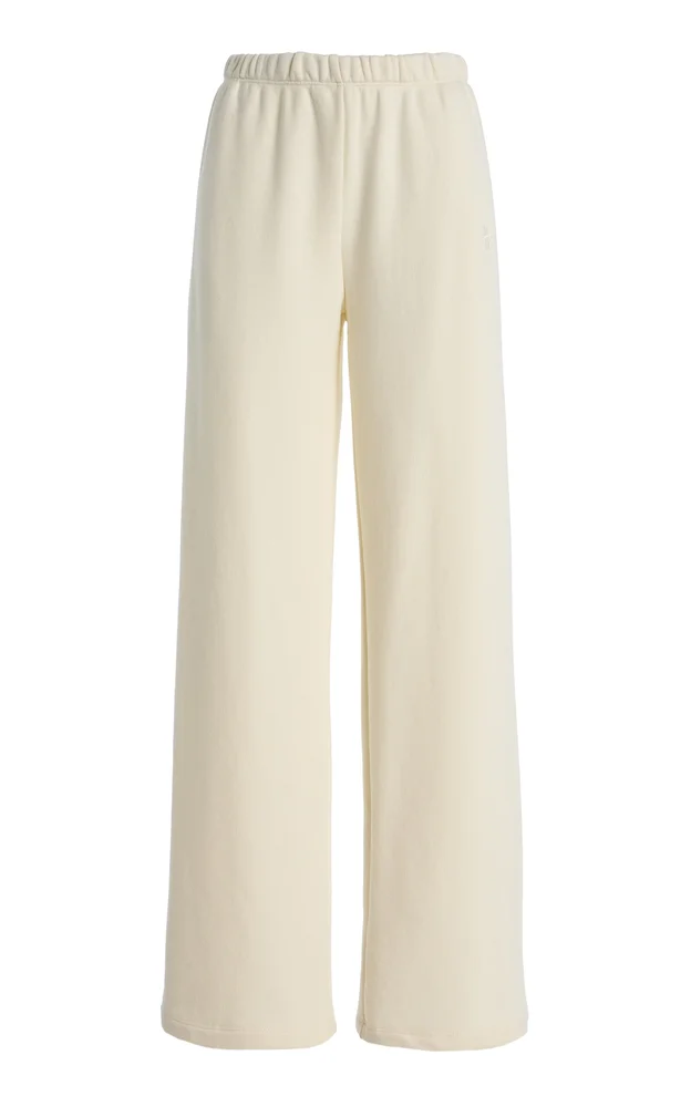 Oversized Cotton-Modal Wide-Leg Sweatpants