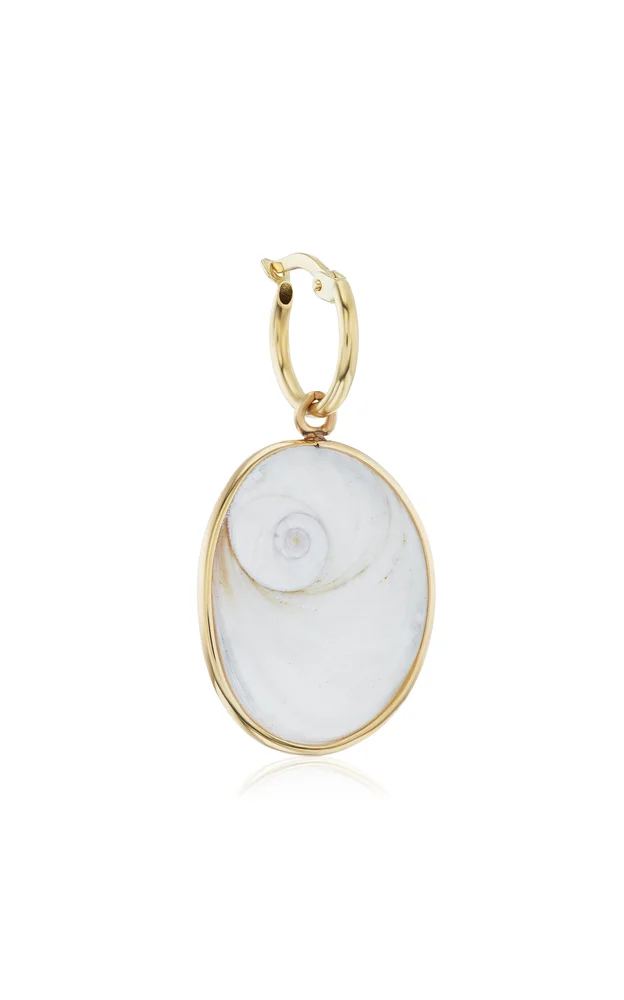 Santa Lucia 14K Yellow Gold Shell Single Earring