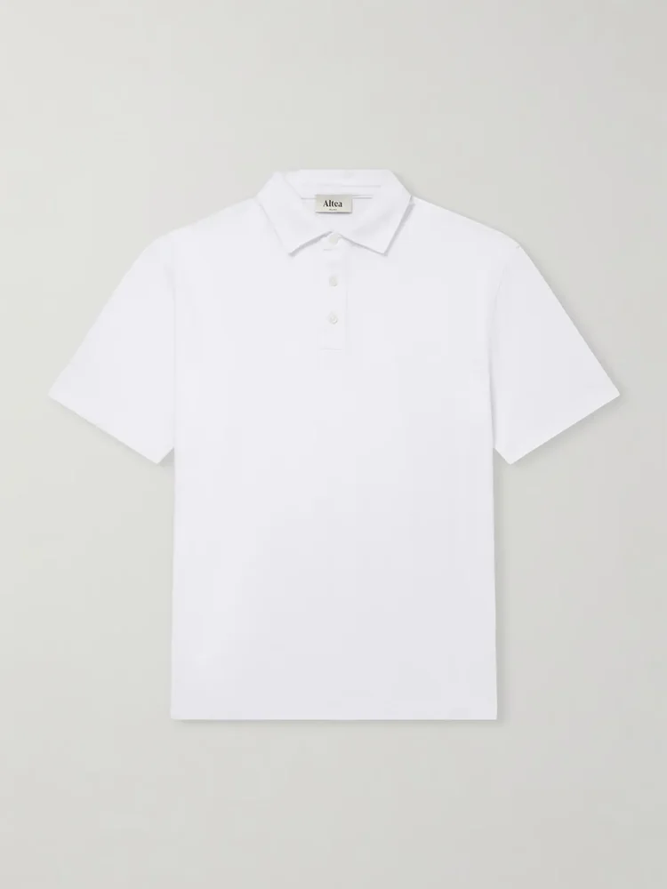 Greg Cotton-Blend Piqué Polo Shirt