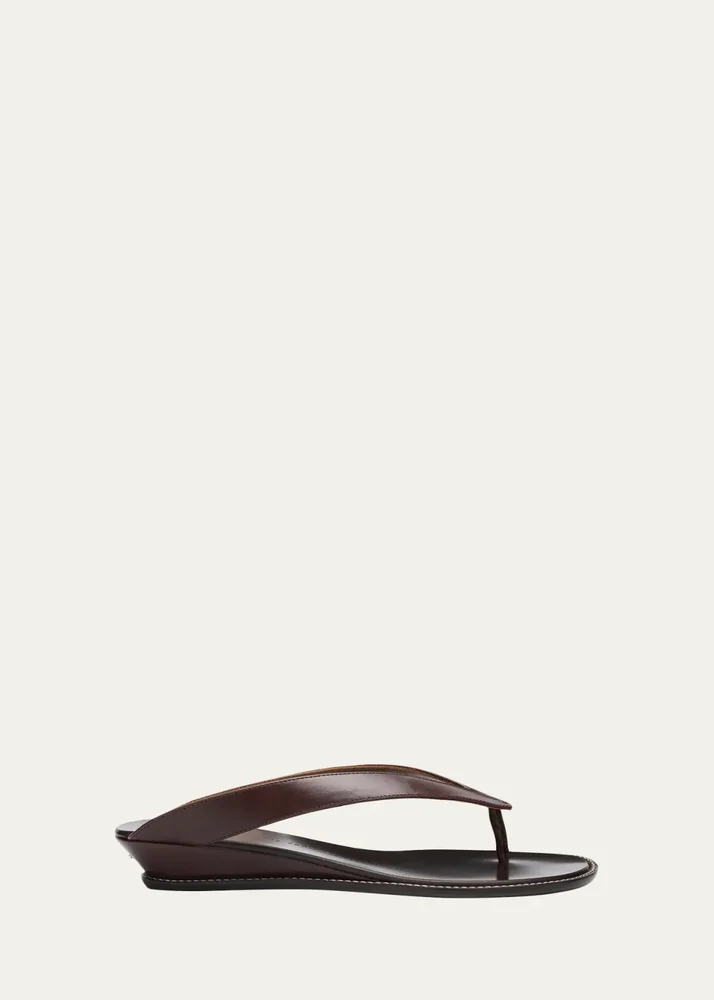25mm Amelia Leather Thong Sandals