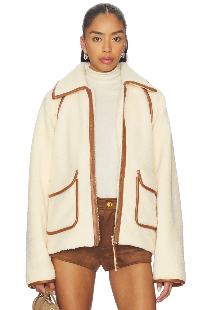 Marrie Stitched Stretch Cotton Jacket