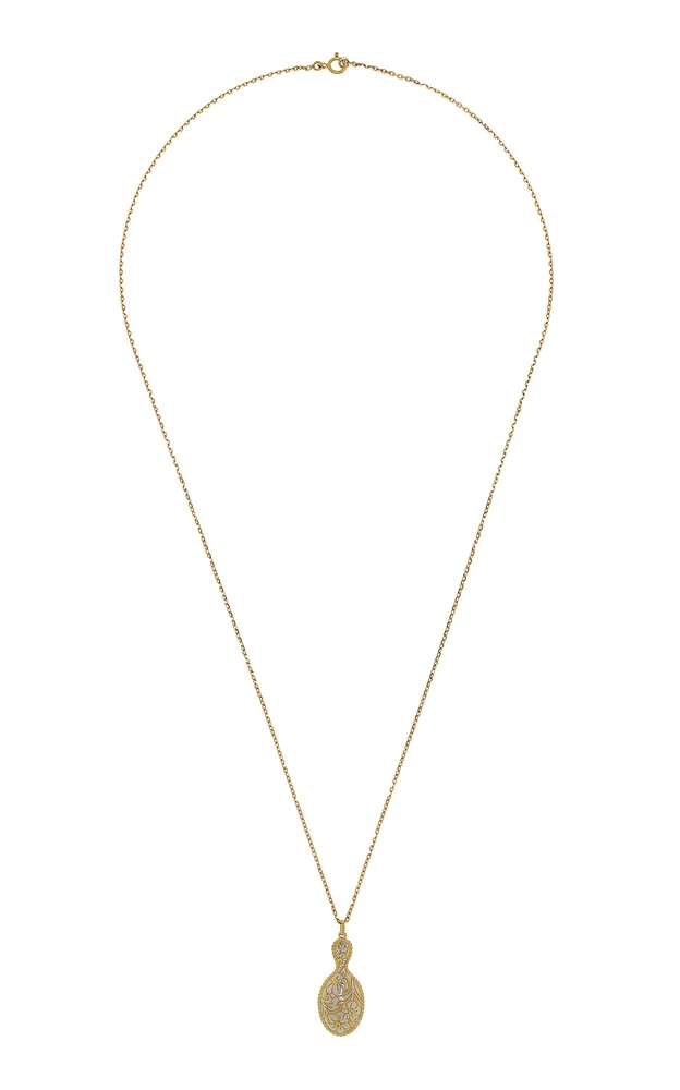 9K and 18K Gold Pretty Mirror Pendant