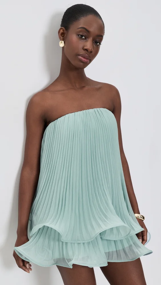 Dalia Pleated Baby Doll Dress