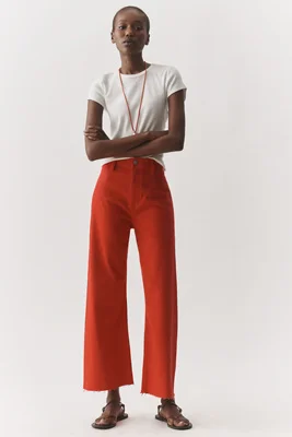 Pistola Penny High Rise Crop Wide Leg Jeans