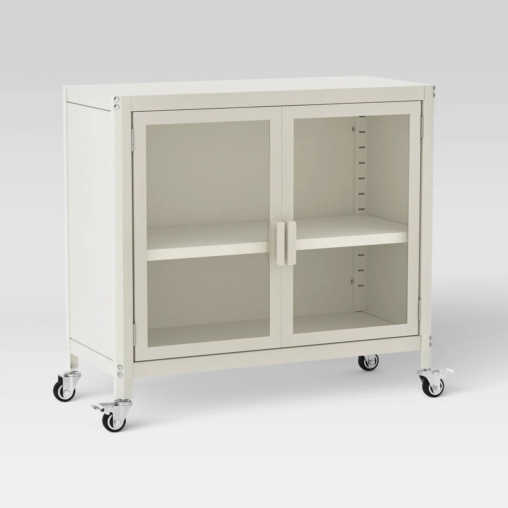 2 Door Metal Rolling Locker Storage Cabinet