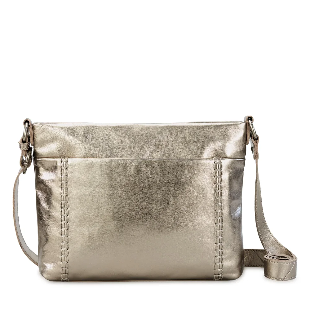 Melrose Crossbody, Leather, Pyrite