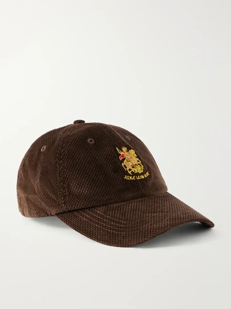 St. George Logo-Embroidered Cotton-Dobby Corduroy Cap