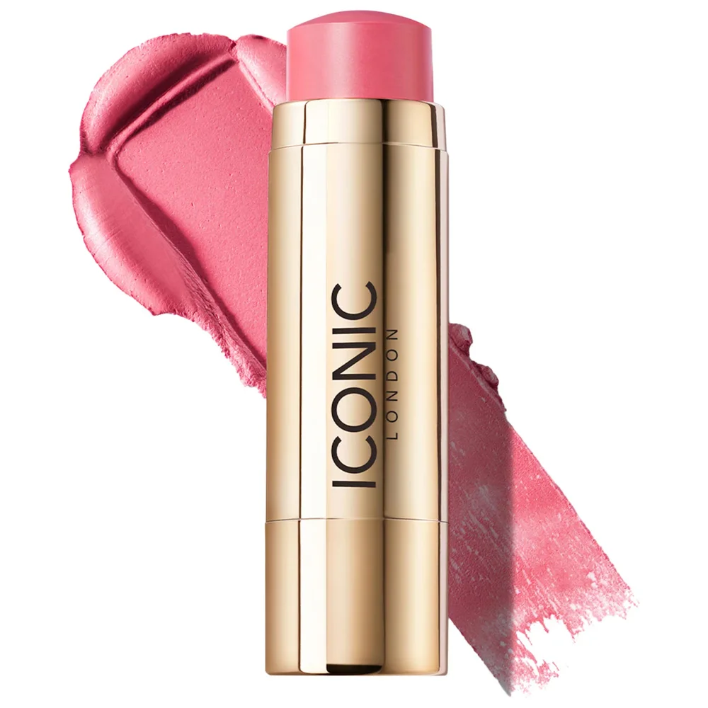 Blurring Blush Cream to Powder Lip and Cheek Stick in Cosmo