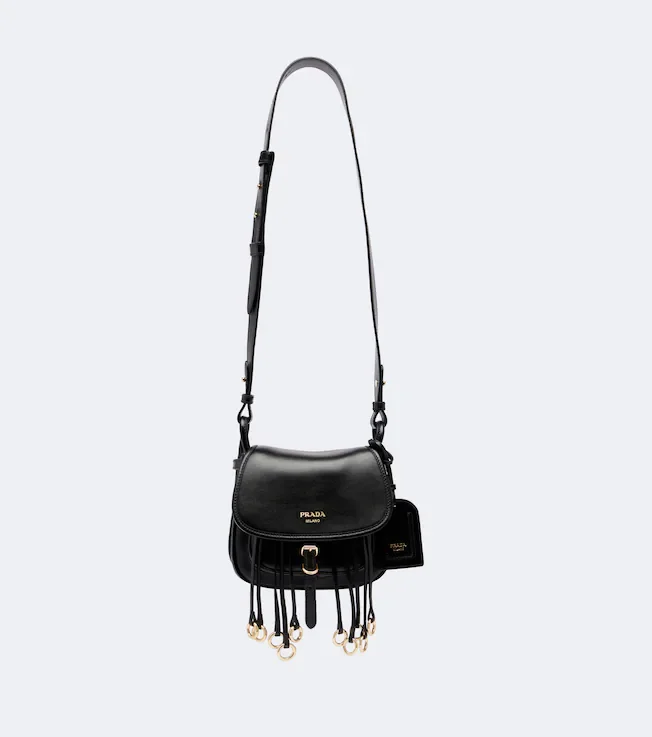 Corsaire Mini fringed leather shoulder bag