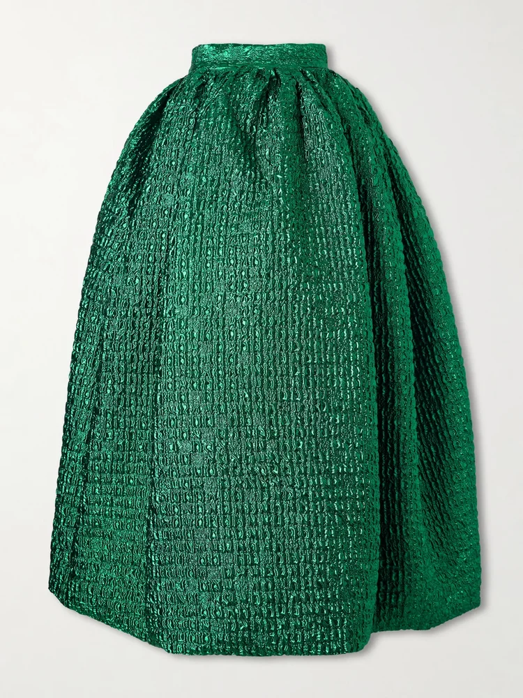 Cloqué maxi skirt