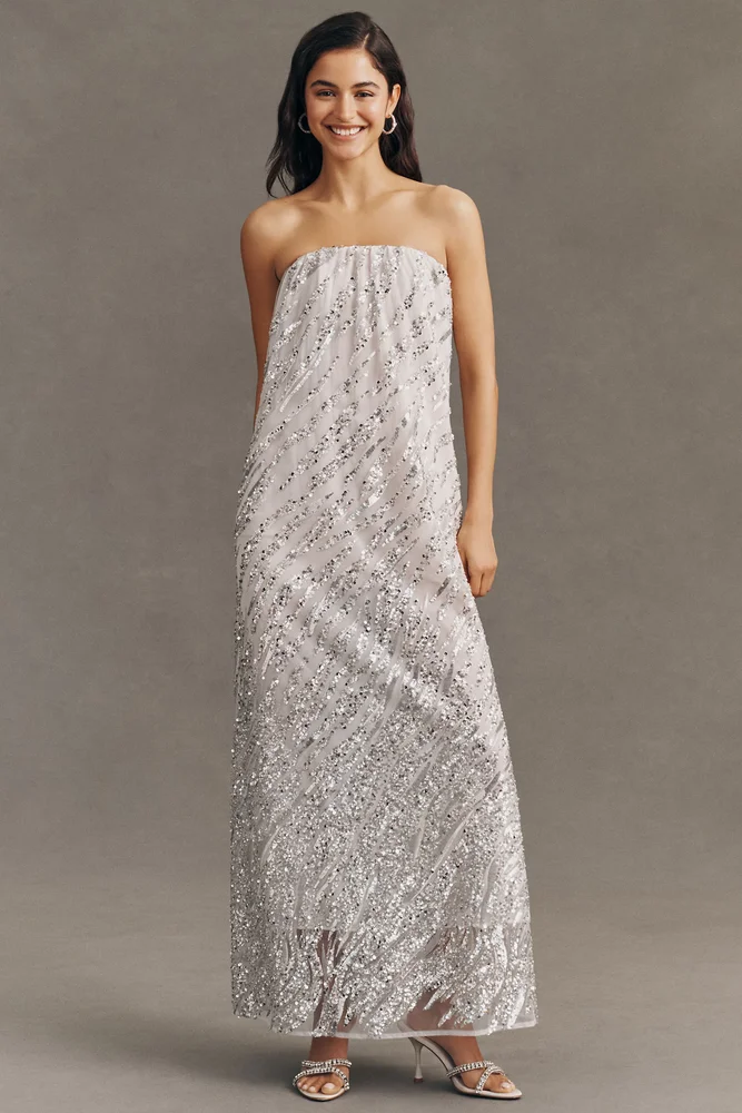 Margot Strapless Sequin Maxi Dress