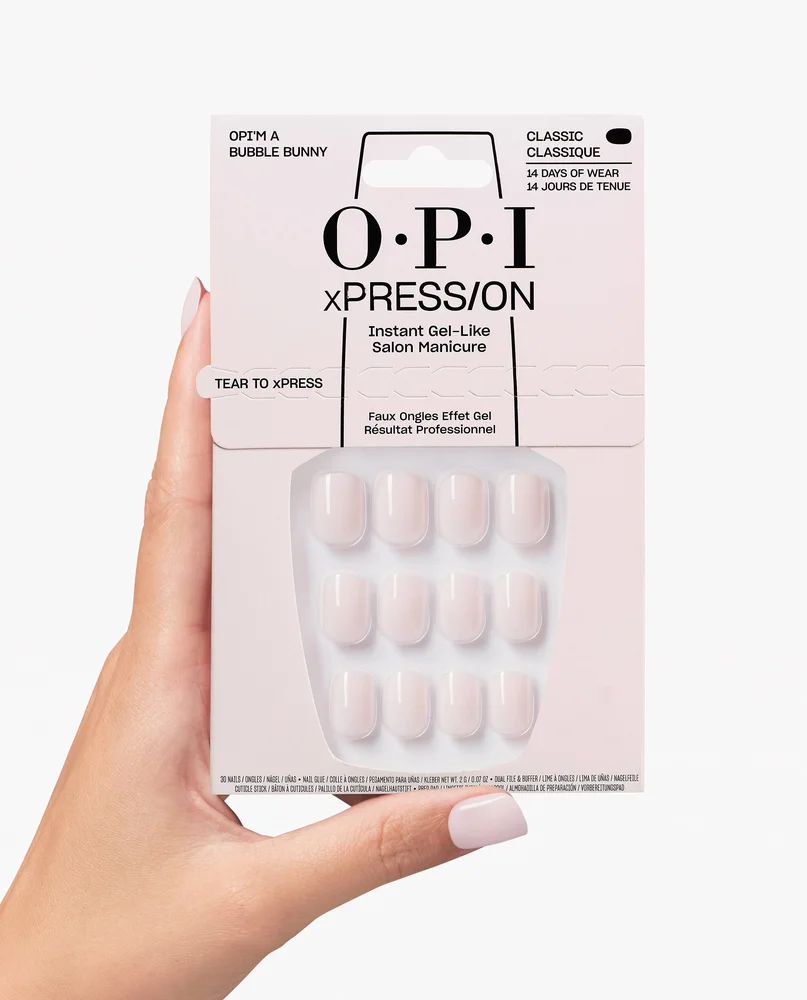 xPress/On Press-On Nails in OPI'm a Bubble Bunny