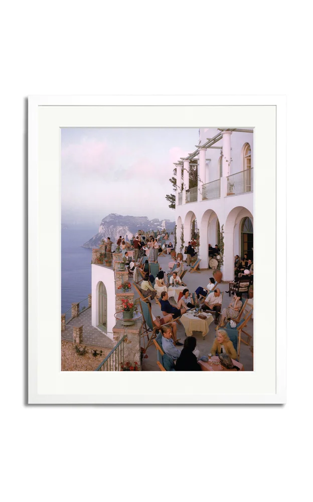 Exclusive Capri Cafe Medium Framed Photography Print