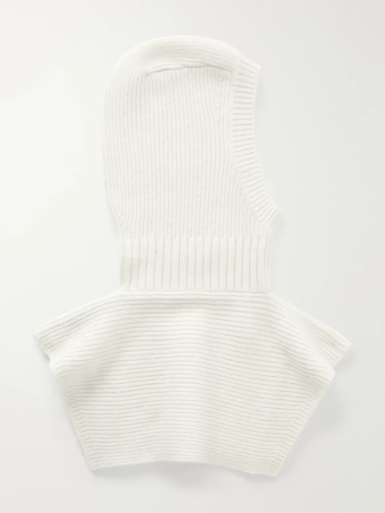 August ribbed cashmere snood