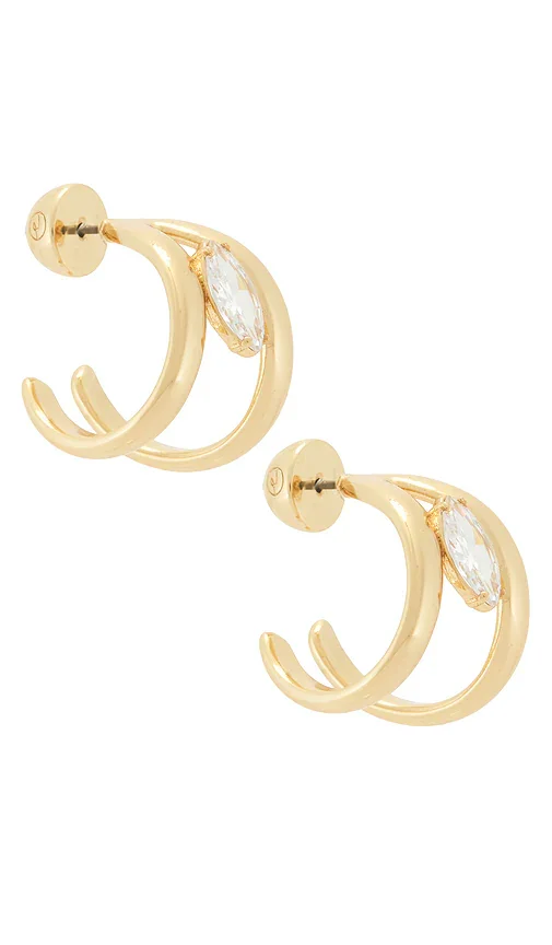 Orbit Crystal Hoop Earrings
