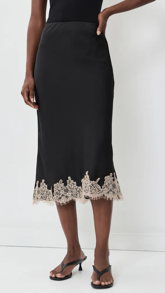 Vienna Lace Trim Skirt