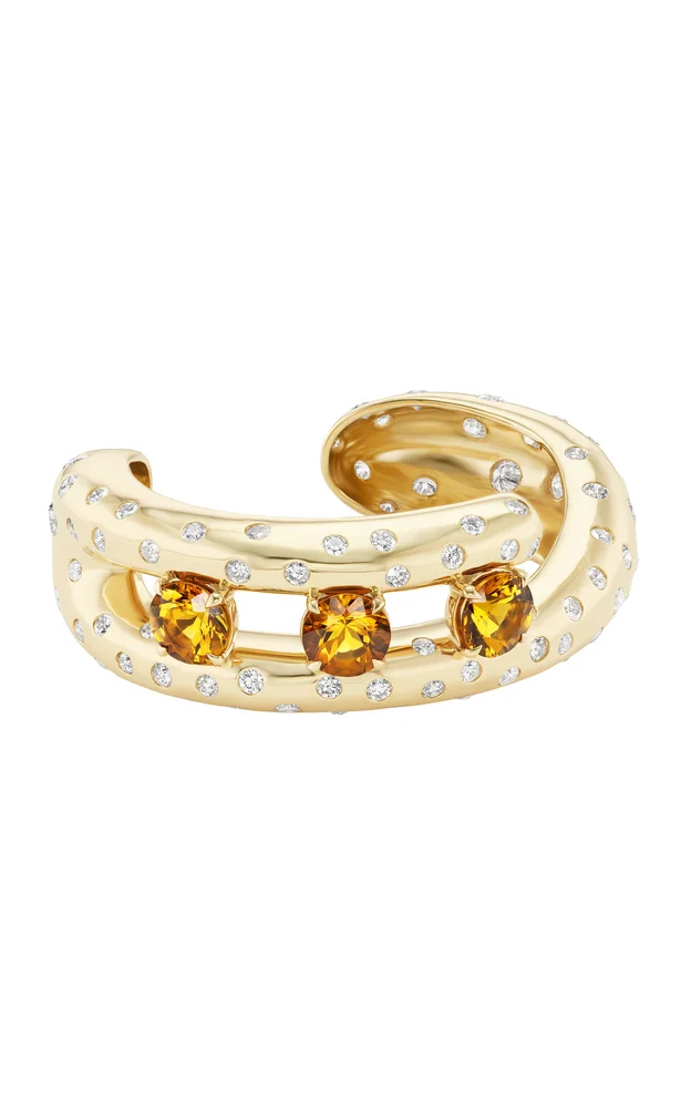 The Camins Del Sol 14K Yellow Gold Cuff