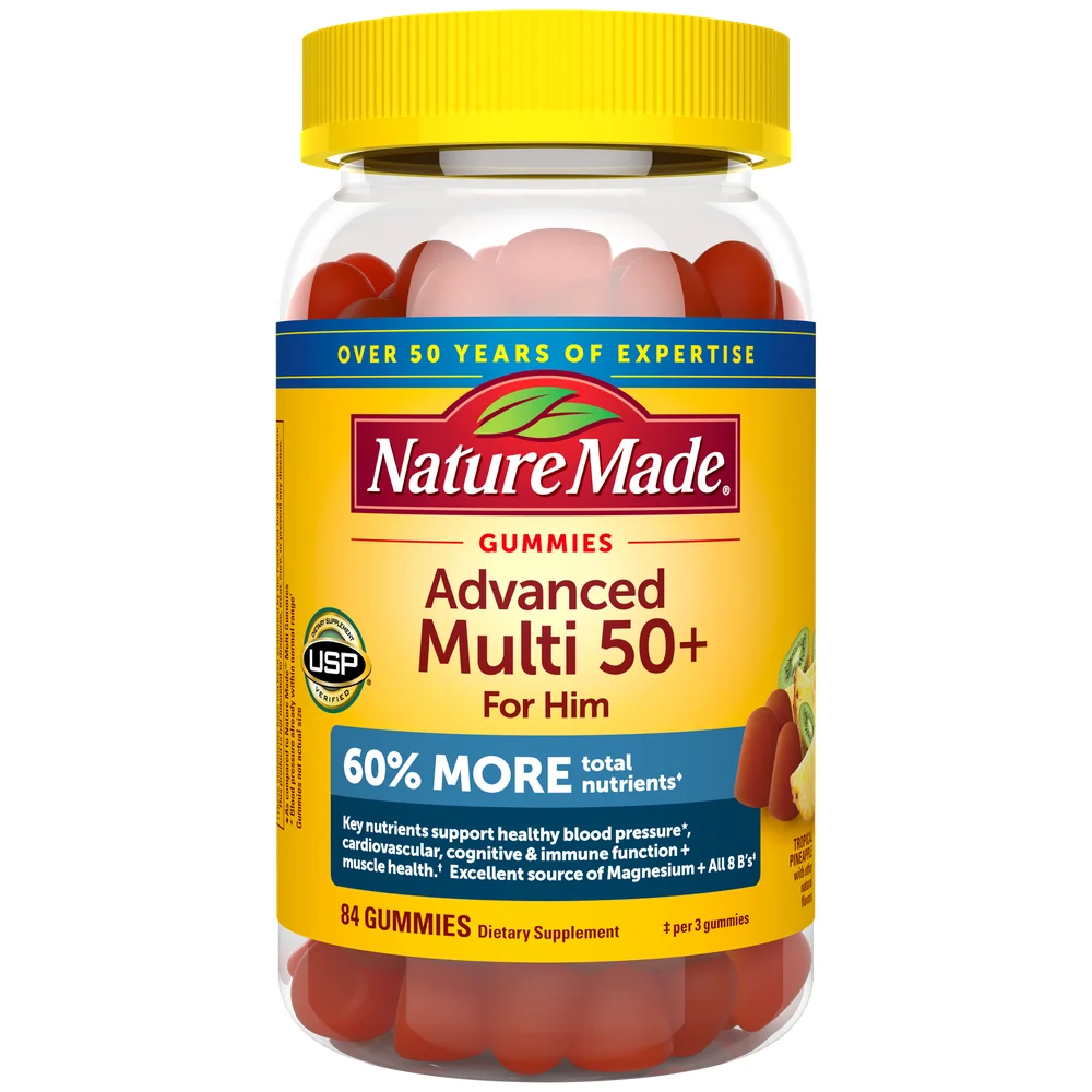 Advanced Multivitamin 50+ For Him Gummies