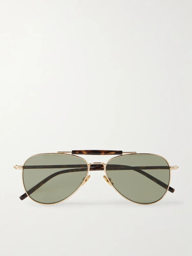 SL 864 aviator-style metal sunglasses