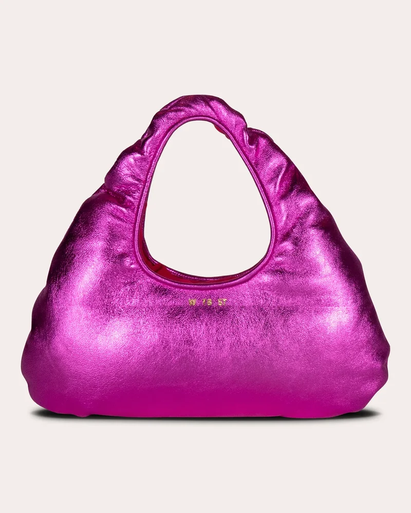 Micro Cloud Metallic-Leather Tote
